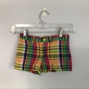 Ralph Lauren Girls Plaid Shorts Size 6